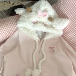 Kawaii Japanese Style Cat Zipper Hoodie – Special Edition -Kawaiitherapy Shop 0 b058f5