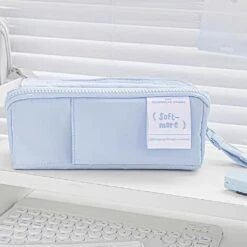 Kawaii Large Capacity Pastel Prism Zipper Pencil Case -Kawaiitherapy Shop 0 b94d8d