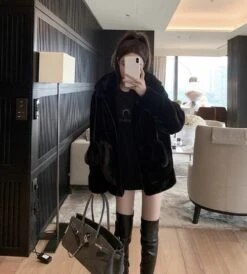 Kawaii Bunny Ears Fluffy Harajuku Coat – Special Edition -Kawaiitherapy Shop 0 c09aac