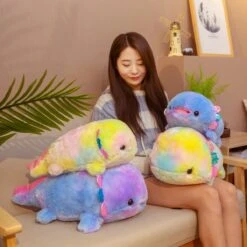 Kawaii Rainbow Axolotl Plush XL (50cm) 11 Kawaii Rainbow Axolotl Plush XL (50cm) -Kawaiitherapy Shop 0 cf6741