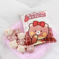 A Bag Of Kawaii Chocolate Pudding Bear Dolls