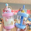 Kawaii Bear Pastel Style Straw Bottle – Limited Edition