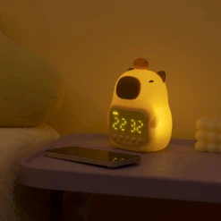 Kawaii Capybara USB LED Alarm Clock – Limited Edition -Kawaiitherapy Shop 0 e5cde2