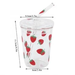 Kawaii Strawberry Glass Cup 13 Kawaii Strawberry Glass Cup -Kawaiitherapy Shop 0 e639dd