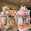 Kawaii Animal Style Jumbo Straw Bottle (1300ml)