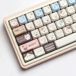 Kawaii Mao Profile Cute Cat Keycap Set – Special Edition