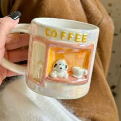 Kawaii Therapy Puppy Coffee Cup β Limited Edition