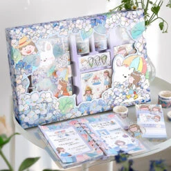 Kawaii Notebook Journal Stationery Washi Gift Set -Kawaiitherapy Shop 0 ede046