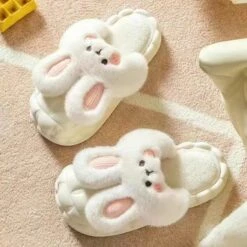 Kawaii Bunny Ears Plush Slippers – Limited Edition -Kawaiitherapy Shop 0 ee3b69