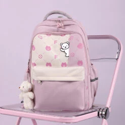 Kawaii Cute Pastel Bear Harajuku School Bag -Kawaiitherapy Shop 0 efa1e3