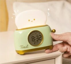 Kawaii Bread Toast Retro Alarm Clock – Limited Edition -Kawaiitherapy Shop 0 f1ad5d