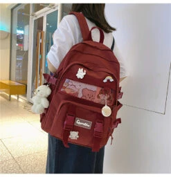 Kawaii College Large Capacity Korea Style Backpack -Kawaiitherapy Shop 0 f61105