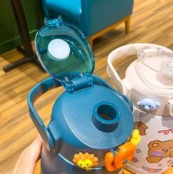 Kawaii Bear Bunny Sticker Style Bottle (1000ml) -Kawaiitherapy Shop 0 f7e2a1