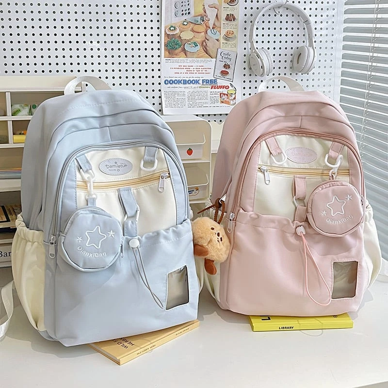Kawaii Korean Style Dreamy Pastel Backpack – Limited Edition 1 Kawaii Korean Style Dreamy Pastel Backpack – Limited Edition
