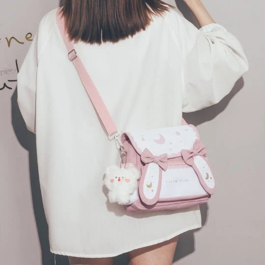 Kawaii Japanese Style Bunny Moon Shoulder Bag 4 Kawaii Japanese Style Bunny Moon Shoulder Bag - Image 4