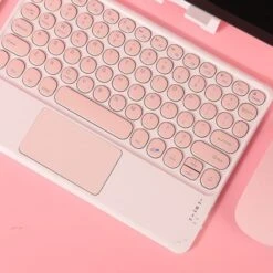 Kawaii Pastel Wireless Keyboard Mouse Set – Limited Edition -Kawaiitherapy Shop 0 ff0002