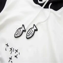 Kawaii Kitty Cat Fish Japanese Style Hoodie -Kawaiitherapy Shop 13281 3e20f8