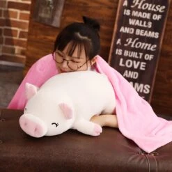 Kawaii Lazy Pig Stuffed Plush (50cm) -Kawaiitherapy Shop 14732 0a503b