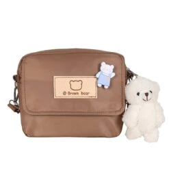 Kawaii Brown Bear Harajuku Sling Bag -Kawaiitherapy Shop 1614836345932
