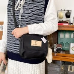 Kawaii Brown Bear Harajuku Sling Bag -Kawaiitherapy Shop 1614836345969