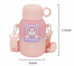 Kawaii Korea Style Bear Thermal Flask (580ml) -Kawaiitherapy Shop 1718450639241089024