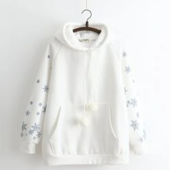 Kawaii Snowflake Harajuku Pastel Sweater – Limited Edition -Kawaiitherapy Shop 1737814459554074624 1