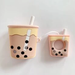 Kawaii Bubble Tea Earphone Protective Case -Kawaiitherapy Shop 18653 165fad