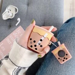 Kawaii Bubble Tea Earphone Protective Case -Kawaiitherapy Shop 18653 1a984a