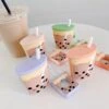 Kawaii Bubble Tea Earphone Protective Case