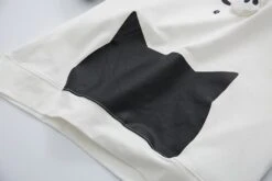 Japanese Neko Cat Short Sleeve Hoodie -Kawaiitherapy Shop 19447 d007e6