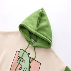 Kawaii Green Dinosaur Harajuku Hoodie – Limited Edition -Kawaiitherapy Shop 19665 08da99