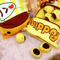 A Bag Of Kawaii Chick Pudding Plushies -Kawaiitherapy Shop 21172 46b3b3