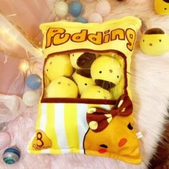 A Bag Of Kawaii Chick Pudding Plushies -Kawaiitherapy Shop 21172 71bb5d