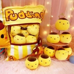 A Bag Of Kawaii Chick Pudding Plushies