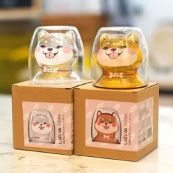 Kawaii Shiba Inu Glass Cup – Limited Edition -Kawaiitherapy Shop 21717 d88415