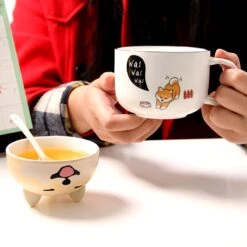 Kawaii Shiba Inu Ceramic Mug – Limited Edition -Kawaiitherapy Shop 22075 0ee036