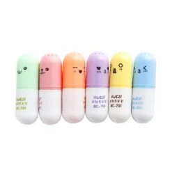 Kawaii Capsule Highlighters (6pcs) -Kawaiitherapy Shop 23056 c852a6