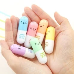 Kawaii Capsule Highlighters (6pcs) -Kawaiitherapy Shop 23056 ea8756