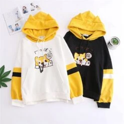 Kawaii Shiba Inu Harajuku Hoodie – Limited Edition -Kawaiitherapy Shop 24347 8a162a