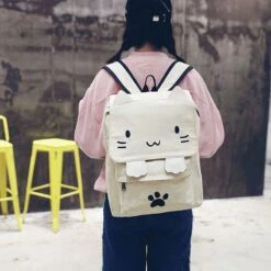 Kawaii Neko Cat Harajuku Backpack -Kawaiitherapy Shop 25290 b9b29f