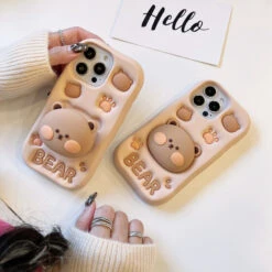 Kawaii Cute Bear Silicone 3D Phone Case – Limited Edition -Kawaiitherapy Shop 2578d1f3 3ba1 4a16 adab 52c661a75817