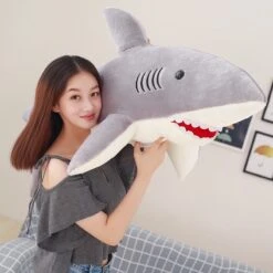 Kawaii Shark Plush Jumbo Edition (100cm) -Kawaiitherapy Shop 25979 f2c2a9