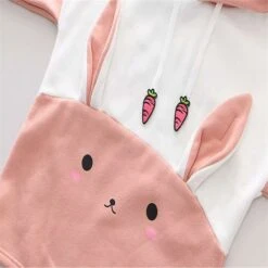 Kawaii Bunny Carrot Harajuku Hoodie – Special Edition -Kawaiitherapy Shop 28447 78536e