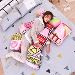 Kawaii Snacks Pillow Shaped Cushion – Limited Edition -Kawaiitherapy Shop 28782 99f16c