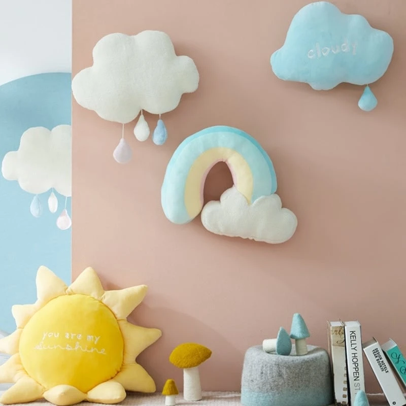 Kawaii Rainbow Sunshine Cloud Plush 2 Kawaii Rainbow Sunshine Cloud Plush - Image 2
