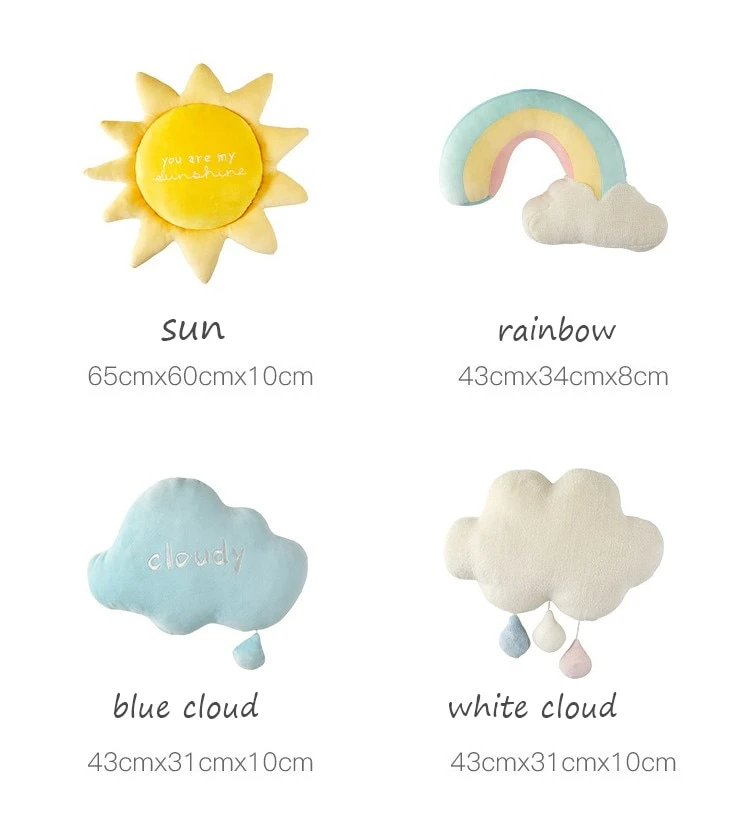 Kawaii Rainbow Sunshine Cloud Plush 7 Kawaii Rainbow Sunshine Cloud Plush - Image 7