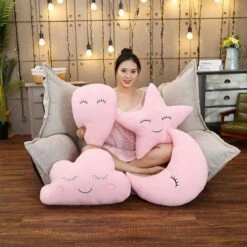 Kawaii Cloud Moon Cushion Pillow -Kawaiitherapy Shop 29463 437ae6