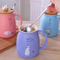 Kawaii Kitty Cat Ceramic Mug – Limited Edition -Kawaiitherapy Shop 29886 d77420