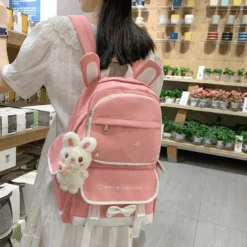 Kawaii Japanese Style Bunny Ears Pastel Backpack