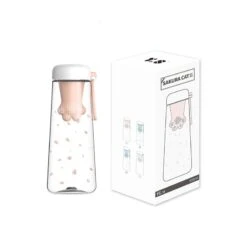 Kawaii Cat Paw Tea Filter Water Bottle (550ml) -Kawaiitherapy Shop 30743 efd29b